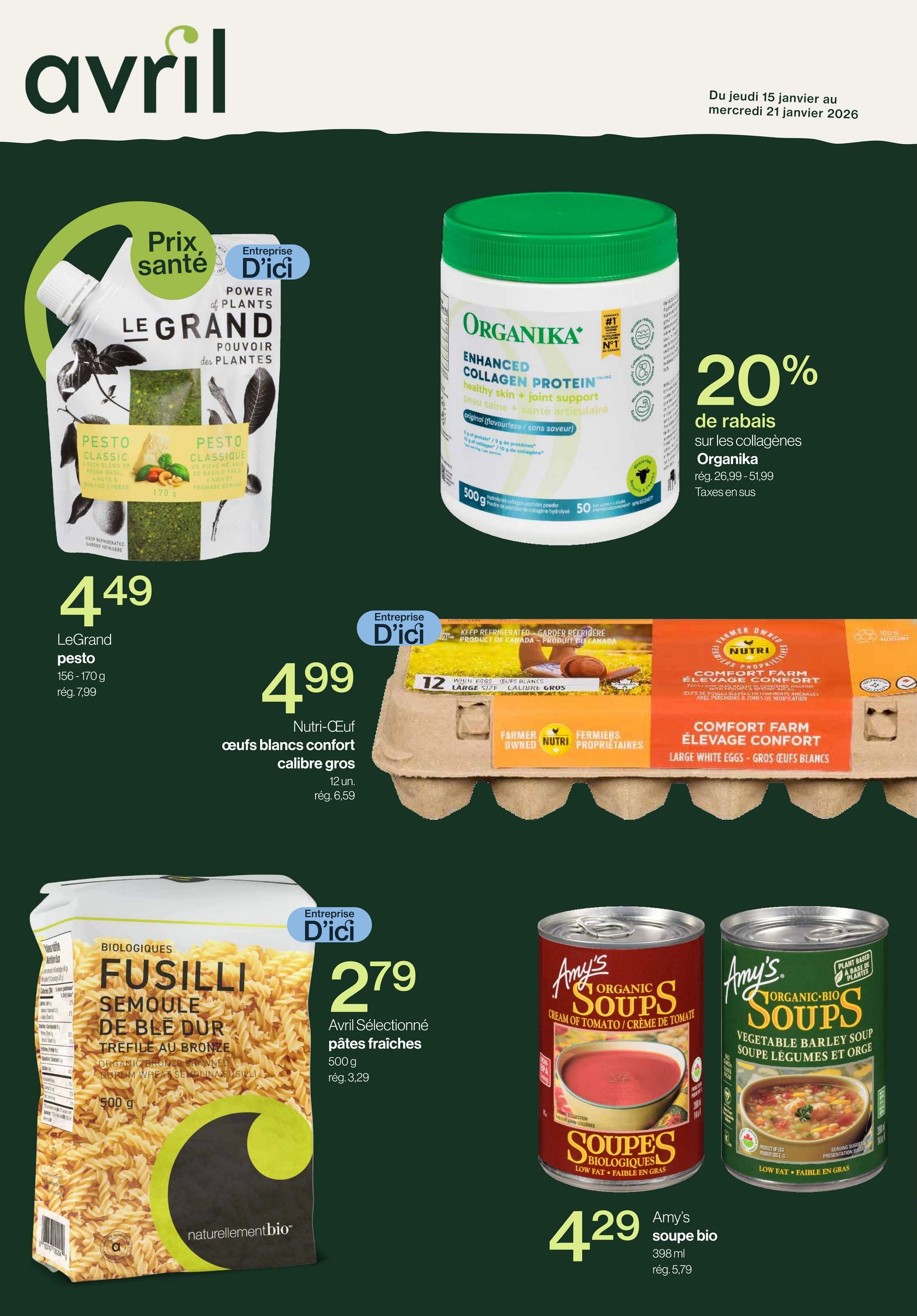 Circulaire Avril - Supermarché Santé Du 15 Au 21 Janvier 2026