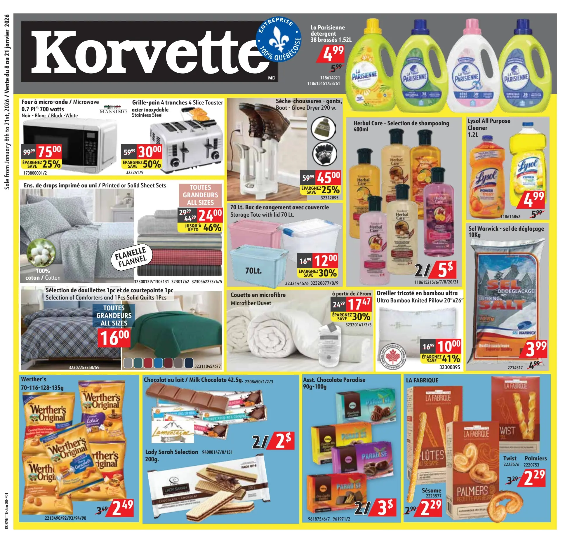 Circulaire Korvette Du 8 Au 21 Janvier 2026 - Page 1