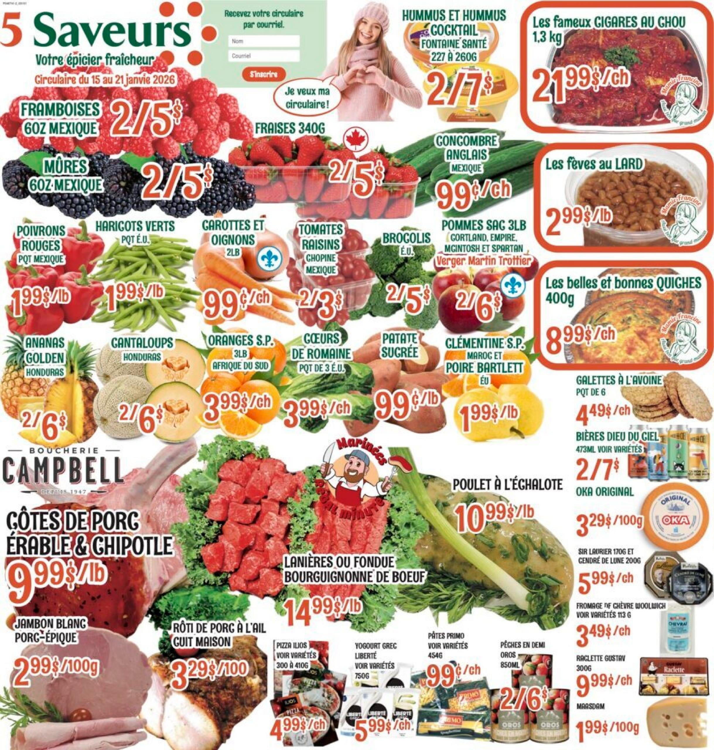 Circulaire Marche Le 5 Saveurs Du 15 Au 21 Janvier 2026 - Page 1