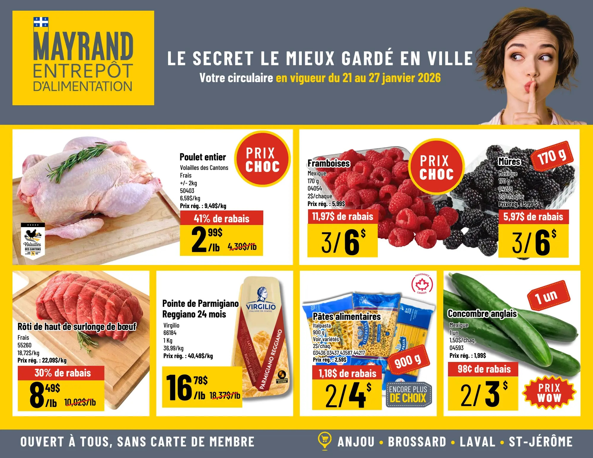 Circulaire Mayrand Entrepot D’alimentation Du 21 Au 27 Janvier 2026 - Page 1