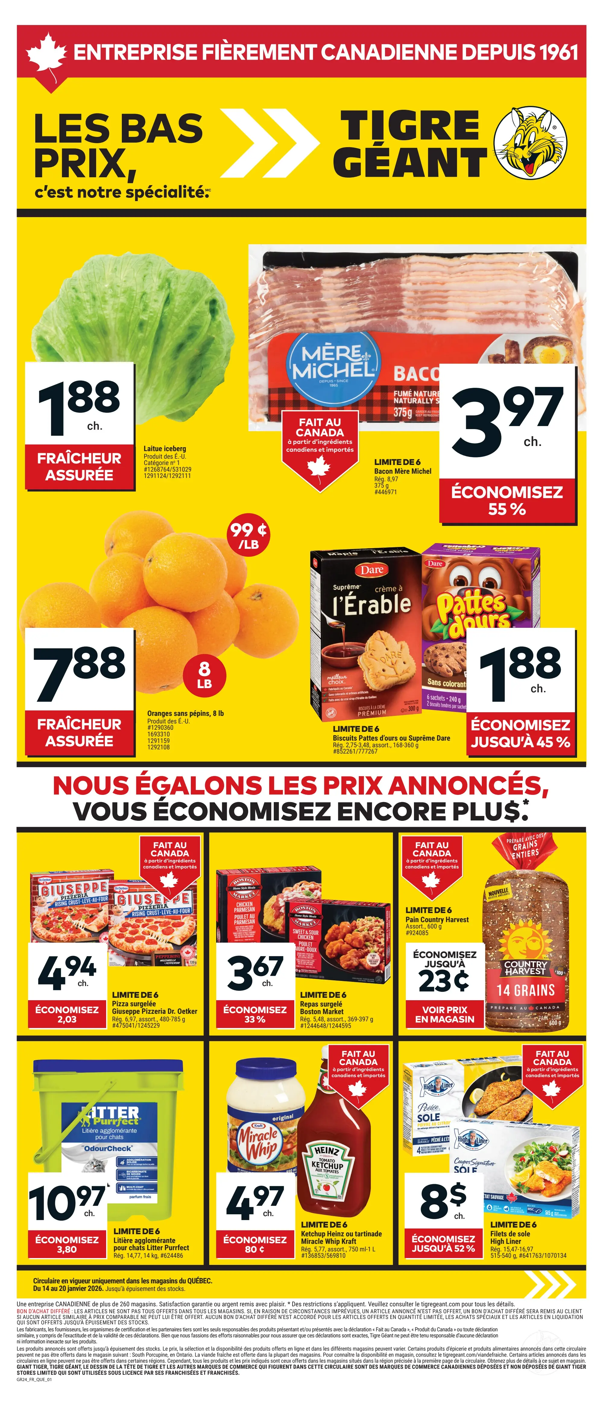 Circulaire Tigre Géant Du 14 Au 20 Janvier 2026 - Page 1